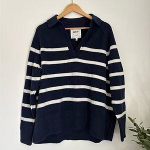 Aerie unREAL Polo Sweater - Navy Blue - Size XS
